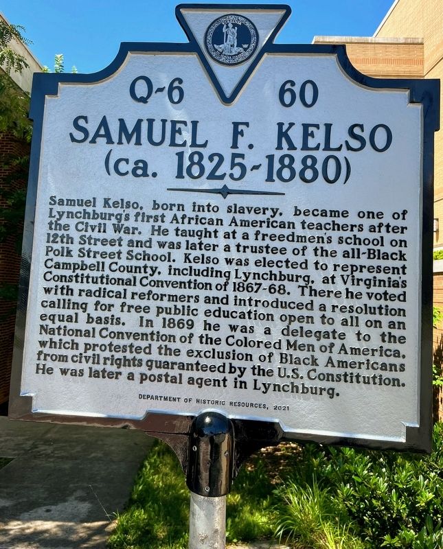 Samuel F. Kelso Marker. Click for full size. Samuel F. Kelso Marker image. Click for full size.