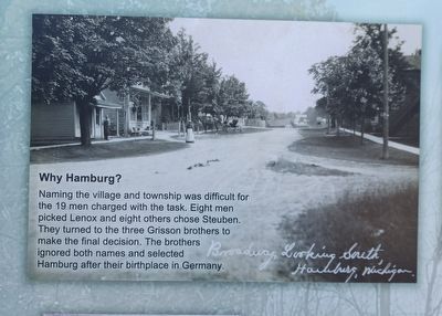 Hamburg Marker � Why Hamburg? image. Click for full size.