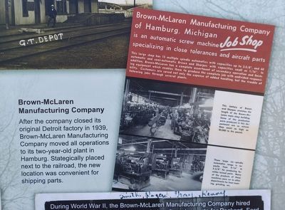 Hamburg Marker  Brown-McLaren Manufacturing Company image. Click for full size.