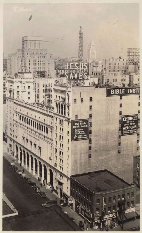 <i>View of the Bible Institute of Los Angeles building in Los Angeles...</i>. Click for full size. <i>View of the Bible Institute of Los Angeles building in Los Angeles...</i> image. Click for full size.