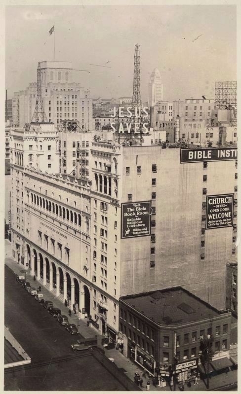 <i>View of the Bible Institute of Los Angeles building in Los Angeles...</i> image. Click for full size.