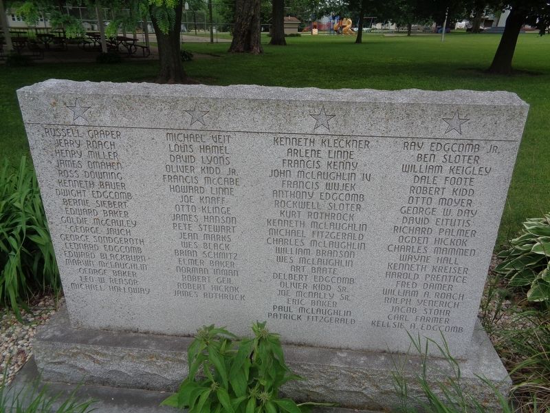 Troy Grove Township Veterans Memorial image. Click for full size.