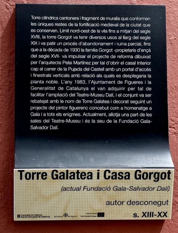 Torre Galatea i Casa Gorgot Marker image. Click for full size.