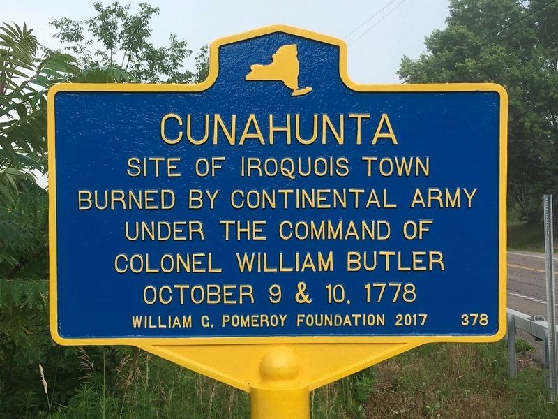 Cunahunta Marker image. Click for full size.