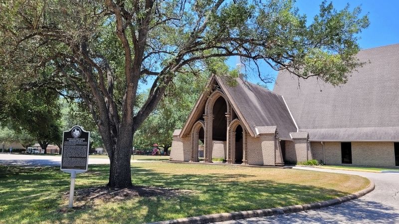 The Sugar Land First United Methodist Church and Marker. Click for full size. The Sugar Land First United Methodist Church and Marker image. Click for full size.