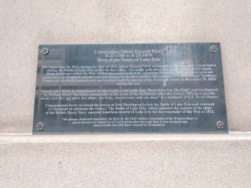 Com. Oliver Hazard Perry Marker image. Click for full size.