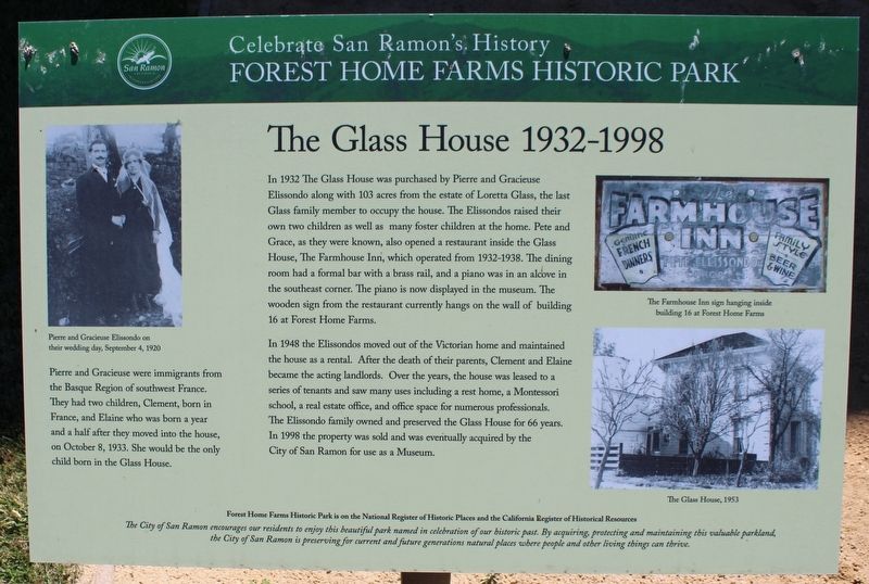 The Glass House 1932 - 1998 Marker image. Click for full size.