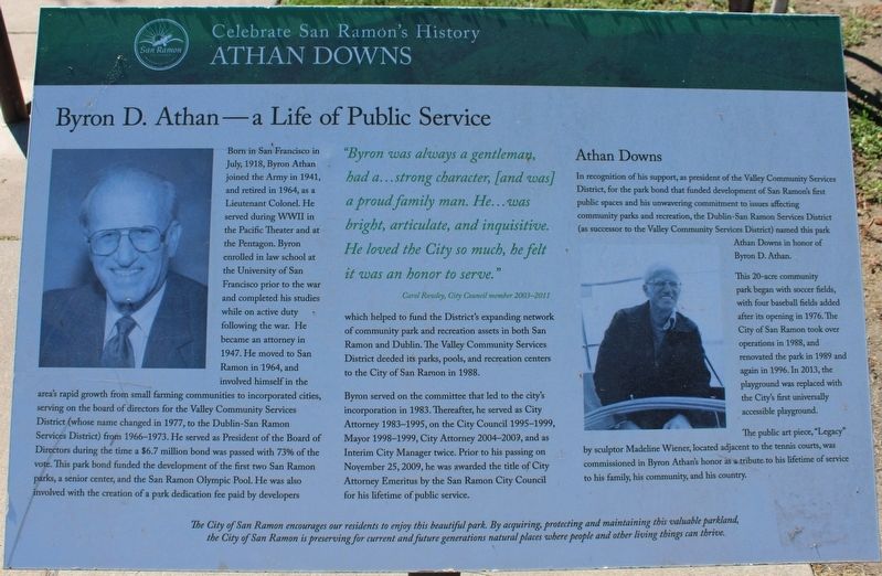 Athan Downs Marker image. Click for full size.