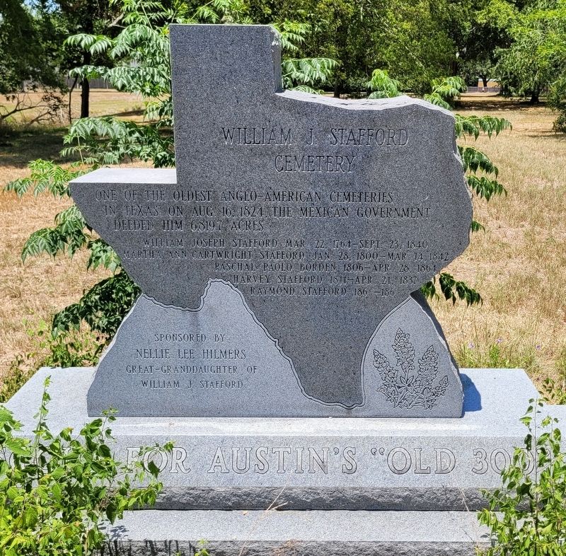 William J. Stafford Cemetery Marker image. Click for full size.