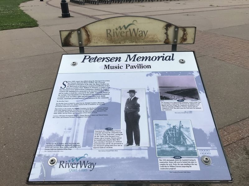 Petersen Memorial Music Pavilion Marker image. Click for full size.
