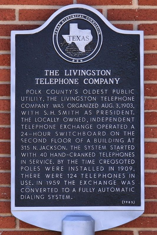 Livingston Telephone Company Marker image. Click for full size.