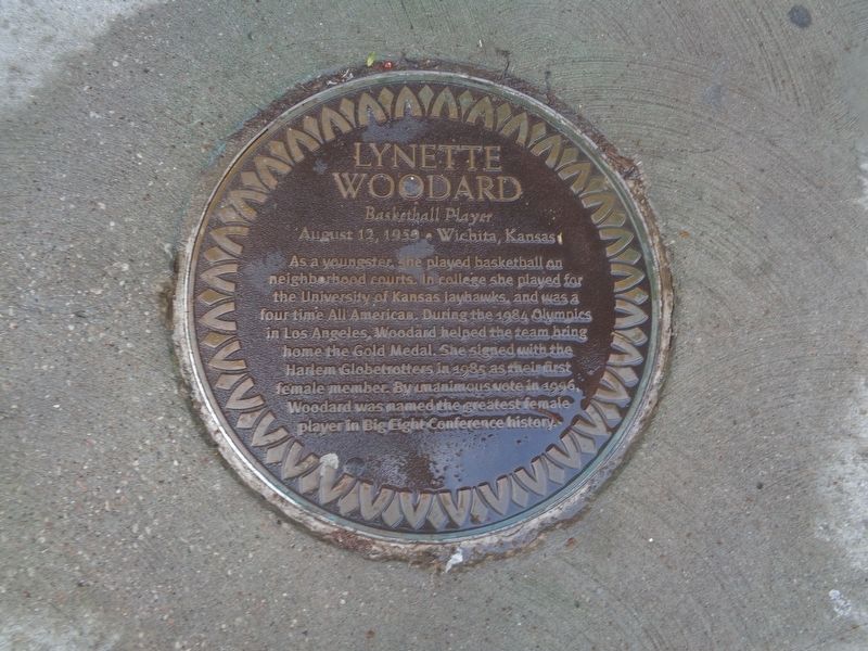 Lynette Woodard Marker image. Click for full size.