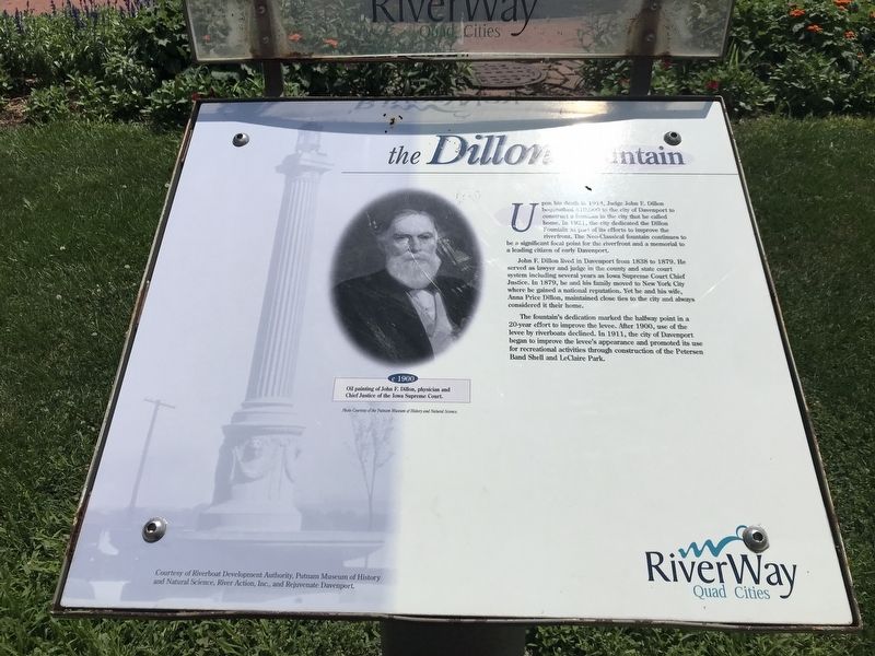 The Dillon Fountain Marker image. Click for full size.
