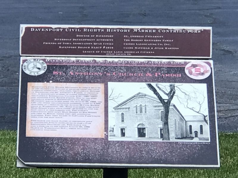 St. Anthony's Church & Parish Marker image. Click for full size.