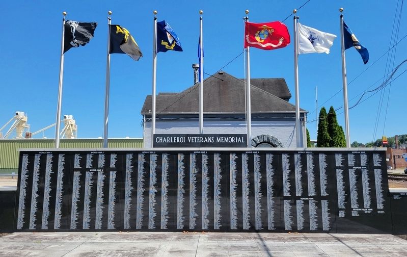 Charleroi Veterans Memorial image. Click for full size.