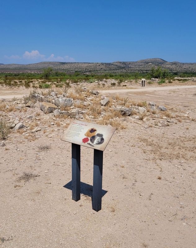 The Kitchen and Mess Hall ruins and the Marker image. Click for full size.