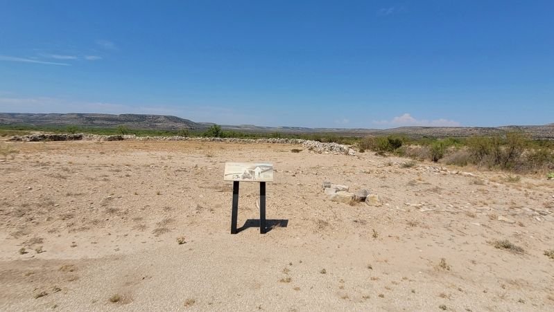 The general view of the 'Quarter-Master' Marker in the fort image. Click for full size.
