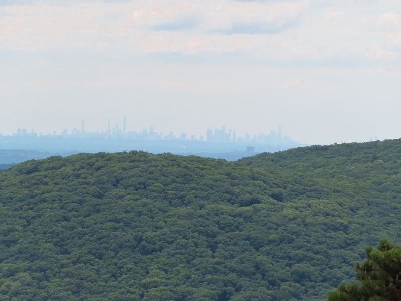 New York City Skyline - 38 miles from Perkins Tower image. Click for full size.