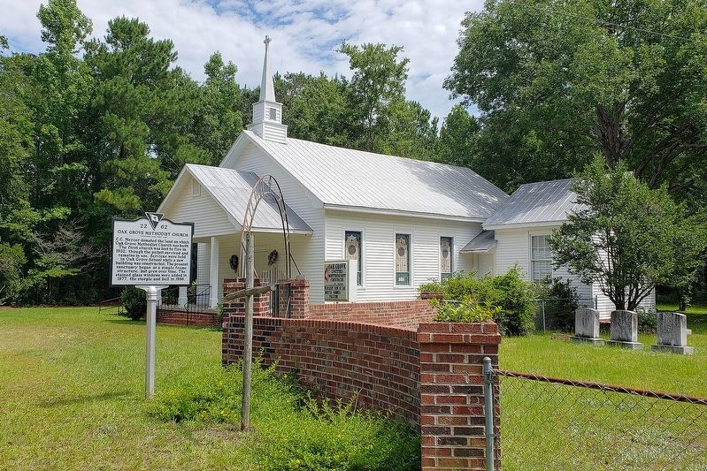 Oak Grove Methodist Church Marker image. Click for full size.