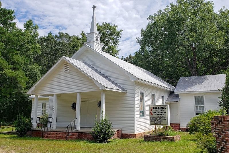 Oak Grove Methodist Church Marker. Click for full size. Oak Grove Methodist Church Marker image. Click for full size.