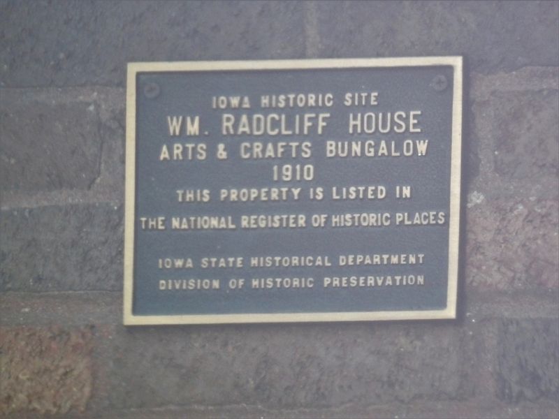 Wm. Radcliff House Marker. Click for full size. Wm. Radcliff House Marker image. Click for full size.