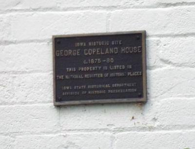 George Copeland House Marker. Click for full size. George Copeland House Marker image. Click for full size.