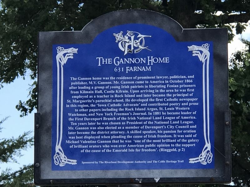The Gannon Home Marker image. Click for full size.