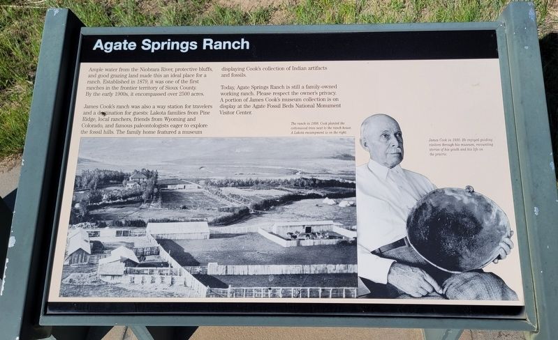 Agate Springs Ranch Marker image. Click for full size.