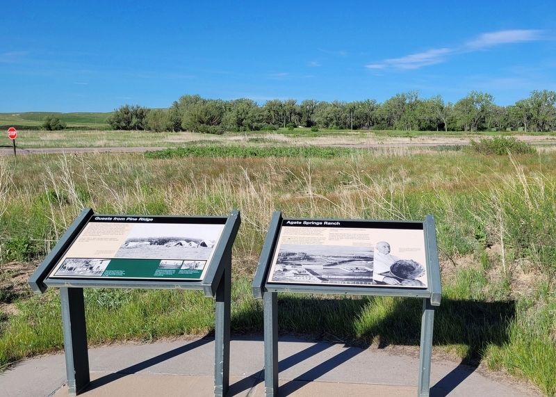 The Agate Springs Ranch Marker is on the right image. Click for full size.