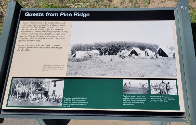Guests from Pine Ridge Marker image. Click for full size.