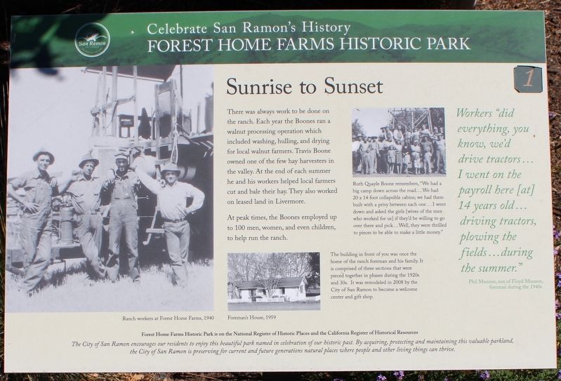 Sunrise to Sunset Marker image. Click for full size.