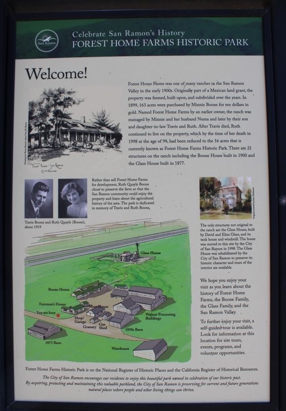 Forest Home Farms Historic Park Marker image. Click for full size.