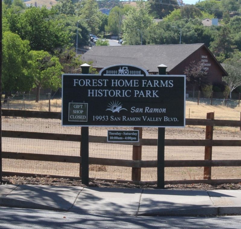 Forest Home Farms Historic Park sign image. Click for full size.