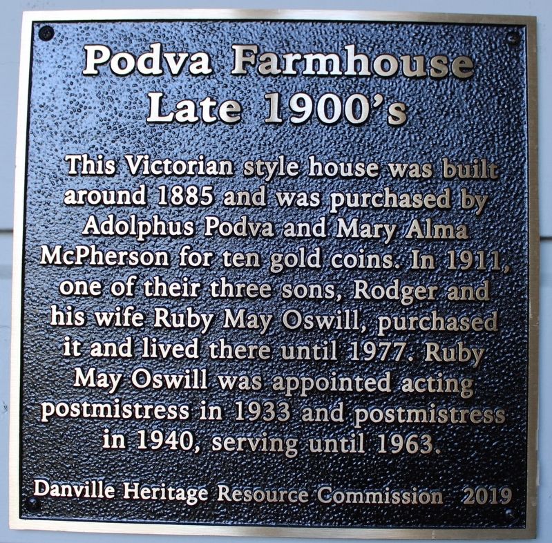 Podva Farmhouse Marker image. Click for full size.