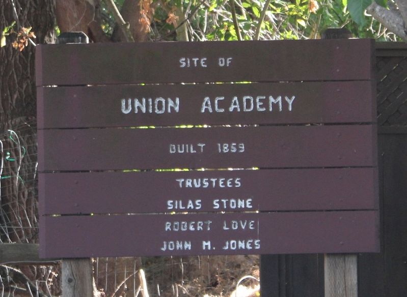 Union Academy Marker on Danville Blvd. Click for full size. Union Academy Marker on Danville Blvd image. Click for full size.