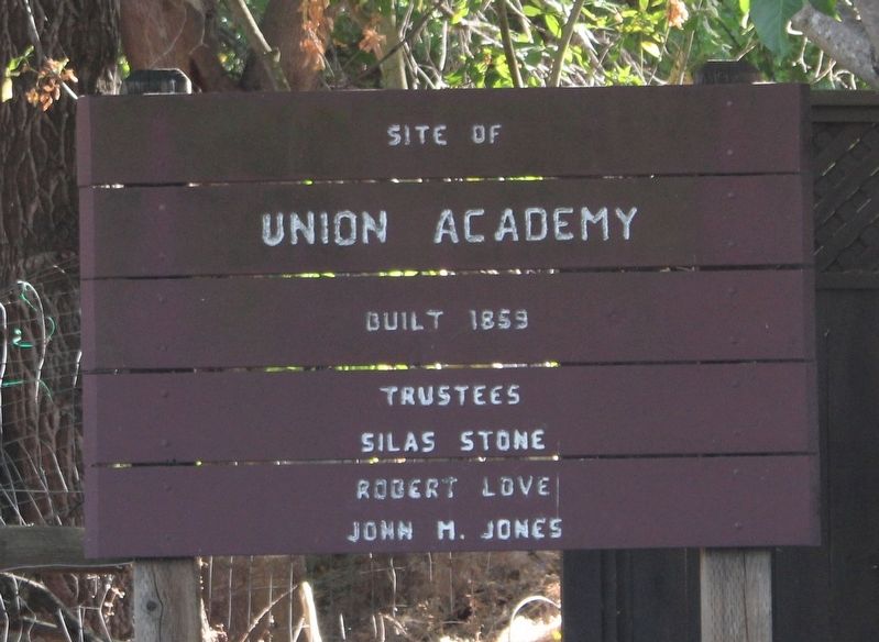 Union Academy Marker on Danville Blvd image. Click for full size.