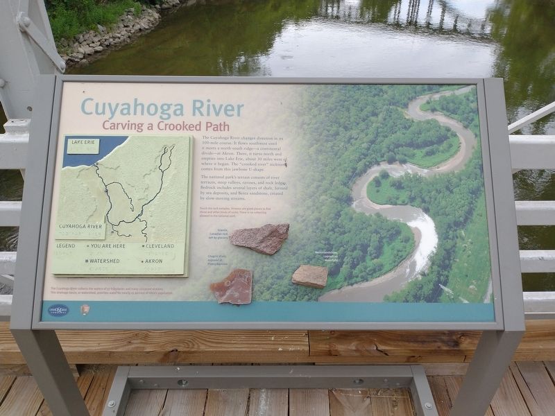 Cuyahoga River Marker. Click for full size. Cuyahoga River Marker image. Click for full size.