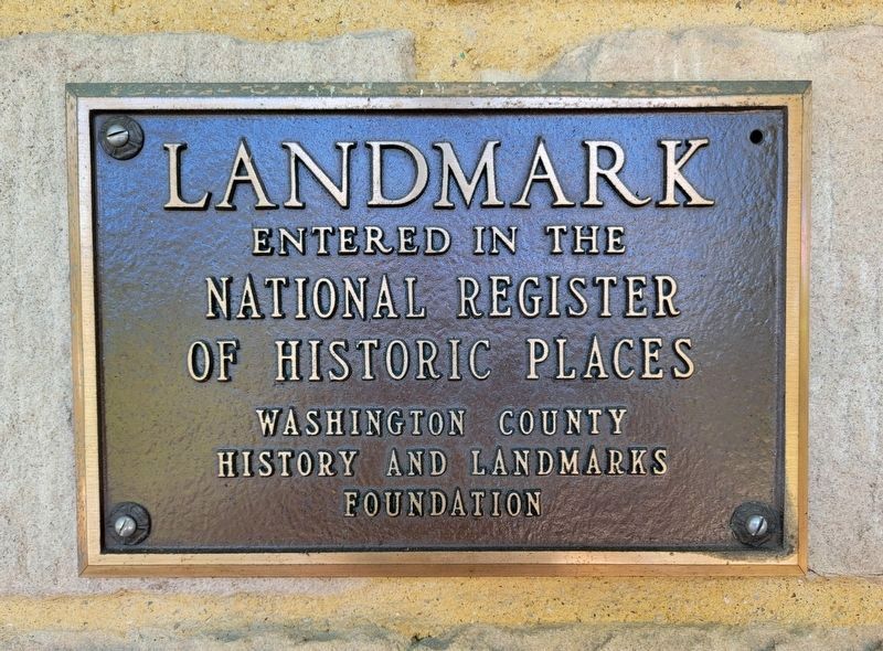 Landmark Plaque to the Left of The Front Door image. Click for full size.