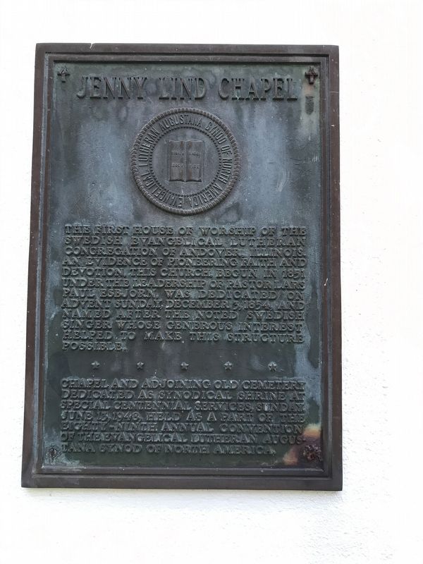 Jenny Lind Chapel Marker image. Click for full size.