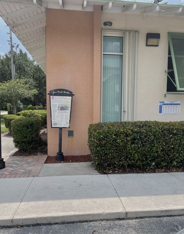 Zora Neale Hurston Branch Library Marker. Click for full size. Zora Neale Hurston Branch Library Marker image. Click for full size.