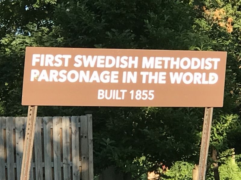 First Swedish Methodist Parsonage in the World Marker image. Click for full size.