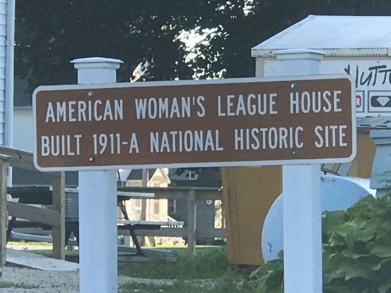 American Woman's League House Marker image. Click for more information.