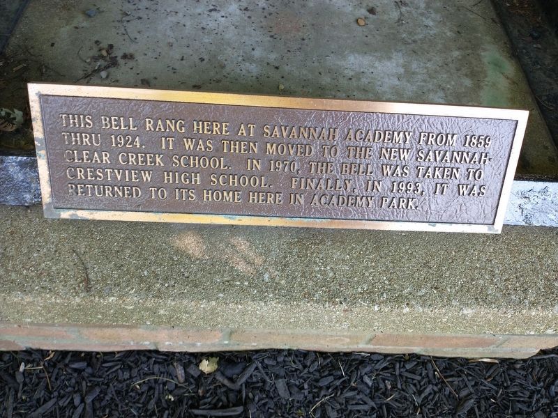 Savanna Academy Bell Marker image. Click for full size.