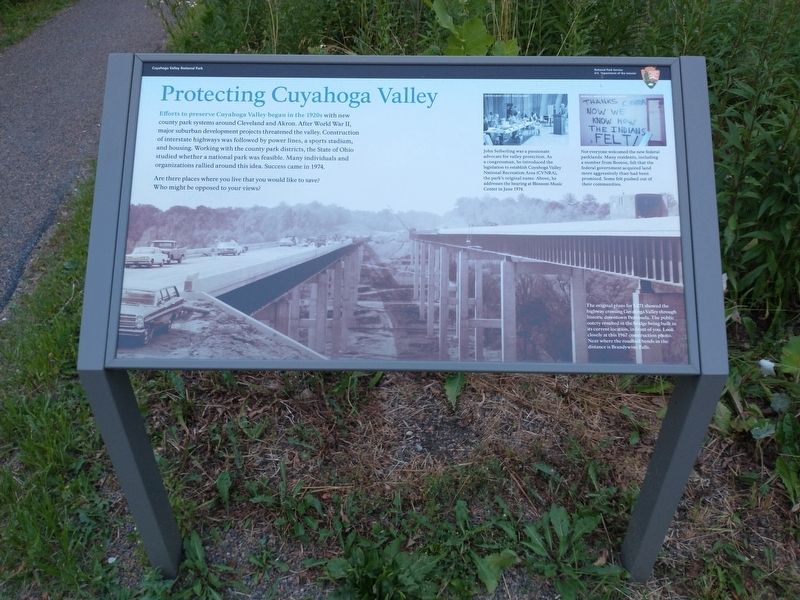 Protecting Cuyahoga Valley Marker image. Click for full size.