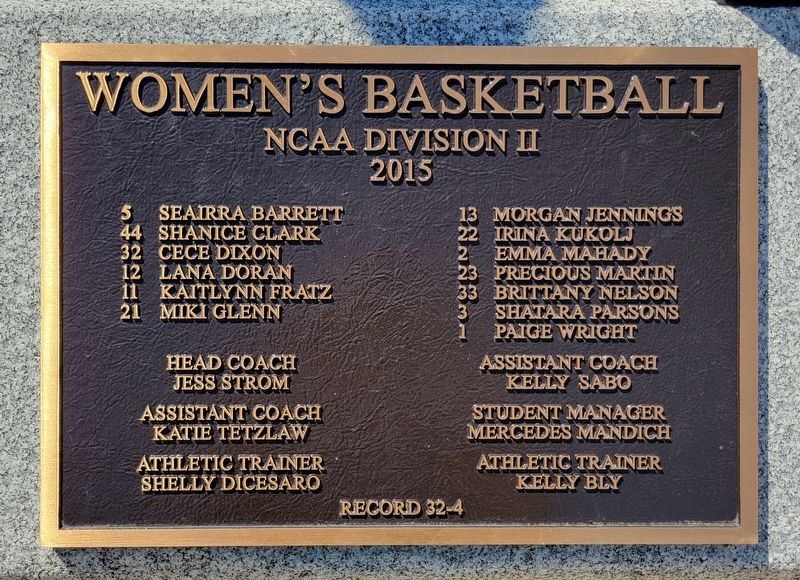 NCAA National Champions Marker image. Click for full size.