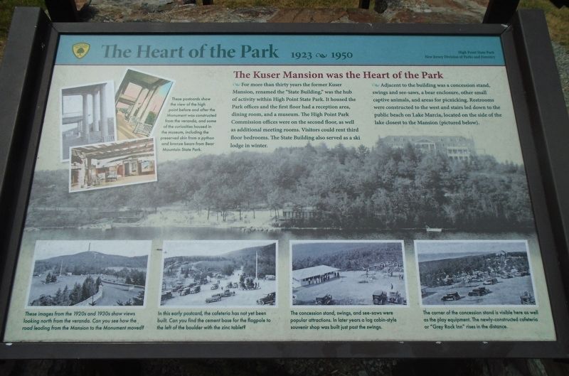 The Heart of the Park 1923 ~ 1950 Marker. Click for full size. The Heart of the Park 1923 ~ 1950 Marker image. Click for full size.