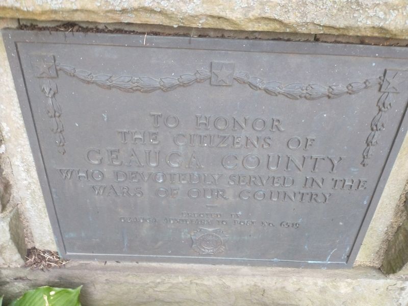 Geauga County Veterans Memorial image. Click for full size.