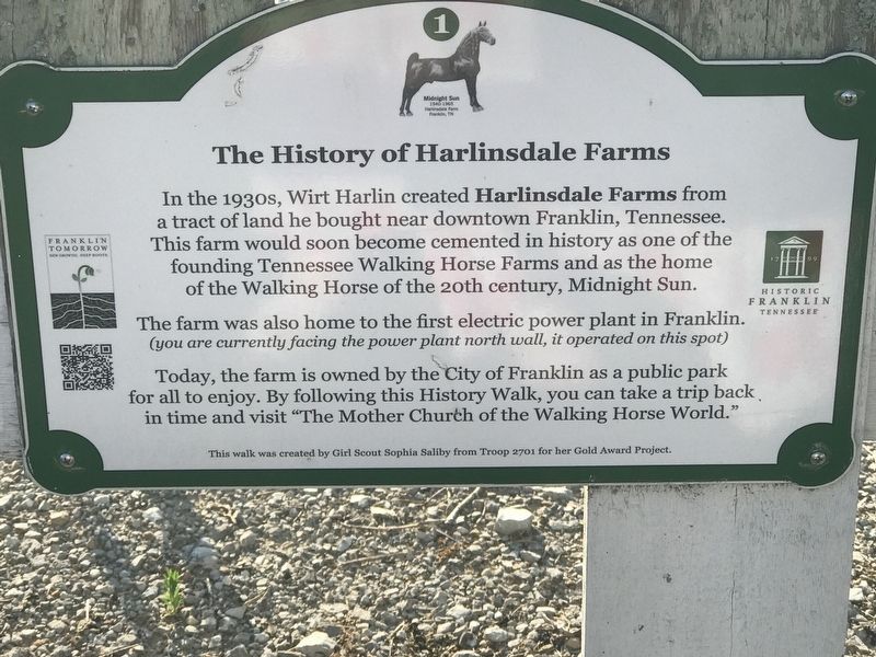 The History of Harlinsdale Farms Marker image. Click for full size.