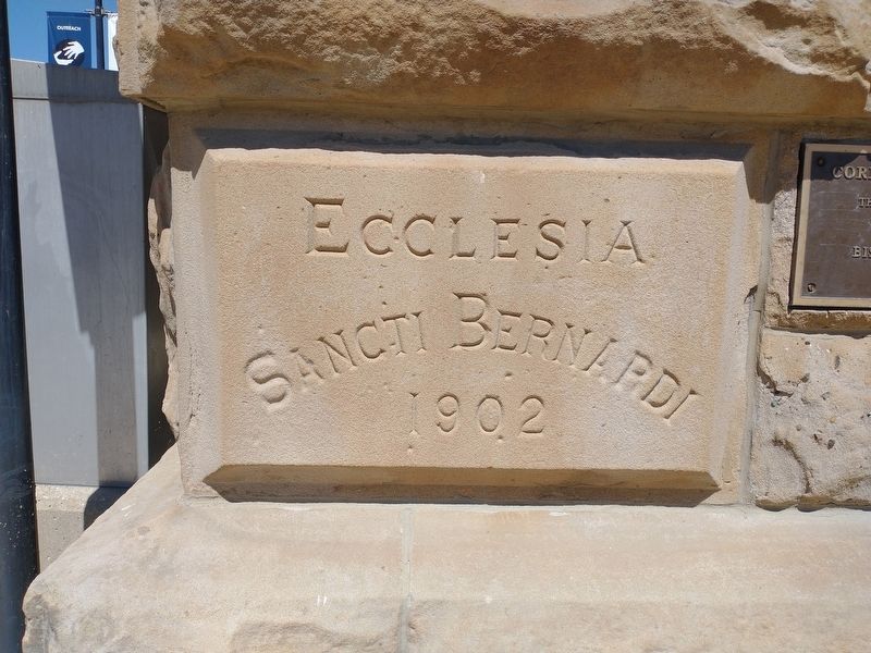 St. Bernard's Church Cornerstone. Click for full size. St. Bernard's Church Cornerstone image. Click for full size.