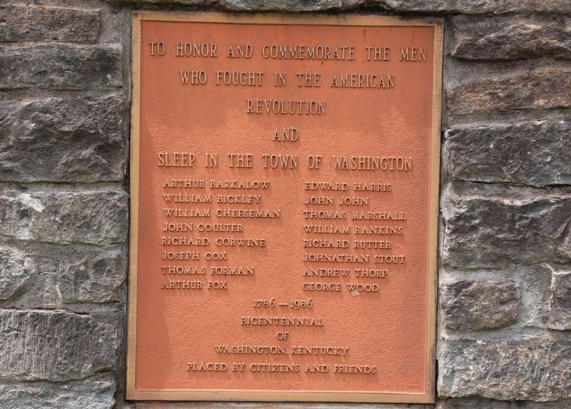 Town of Washington, American Revolution Memorial. Click for full size. Town of Washington, American Revolution Memorial image. Click for full size.